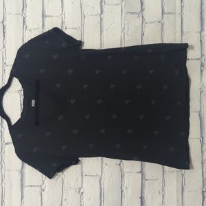 PINK Victoria's Secret Black and Gray T Shirt Women's Size Medium